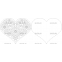 Векторный макет «Сердце 4 открытка»