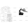 Векторный макет «Фигуры на подставке Бонсай 1»