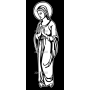 Изображение для гравировки «Богородица (23)»
