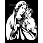 Изображение для гравировки «Богородица (3)»