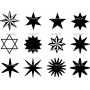 Векторный макет «Набор звезд»