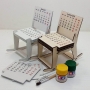 Векторный макет «Макет календаря в виде стула»