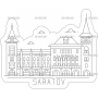 Векторный макет «Магнит город Саратов»
