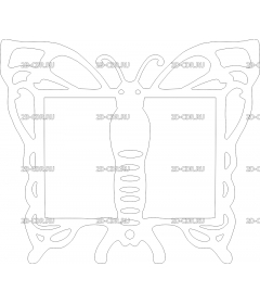 Рамка - бабочка