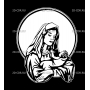 Изображение для гравировки «Богородица (38)»