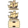 Векторный макет «Салфетница Кораблик (1)»