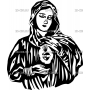 Векторный макет «Богородица (1)»
