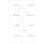 Векторный макет «Крест православный (3)»