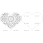 Векторный макет «Сердце 10 открытка»