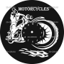 Векторный макет «Часы Motorcycles»