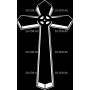 Изображение для гравировки «Крест (45)»