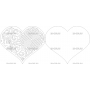 Векторный макет «Сердце 9 открытка»