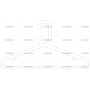 Векторный макет «Вешалка для одежды (24)»