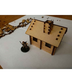 Домик log cabin for 28mm