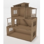 Векторный макет «Кукольный домик с мебелью»