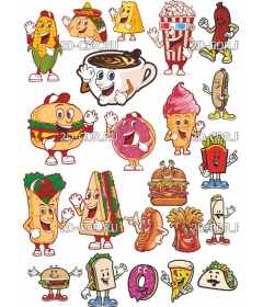 cartoon food 