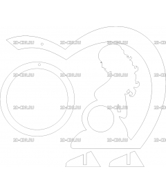 Фоторамка для беременных