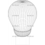 Векторный макет «Светильник-3D (15)»
