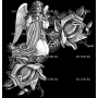 Изображение для гравировки «ангелок на розах»
