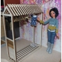 Векторный макет «Вешалка Кукольный домик»