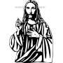 Векторный макет «Иисус (8)»