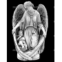 Изображение для гравировки «ангел с малышом»