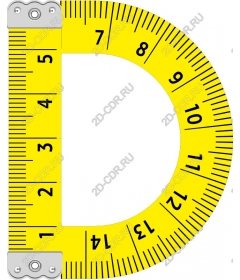  Желтая измерительная лента Буква D