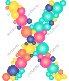  Colored abstraction X