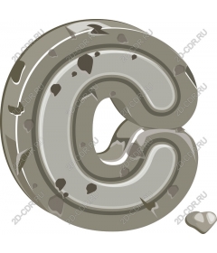  The crack in the concrete Letter C