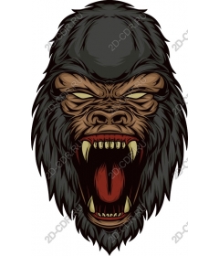  Roaring gorilla