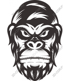  Ferocious gorilla face