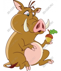 Adorable cartoon wild boar