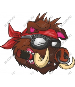 The rebel boar's head