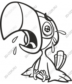 Expressive cartoon Toucan