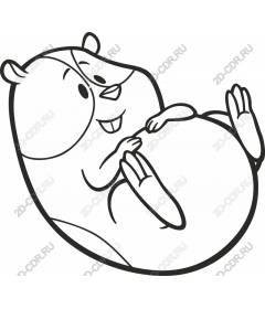  Chubby cartoon rodent