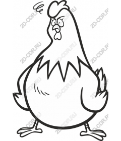  Bizarre cartoon chicken