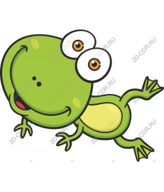  Charming playful frog