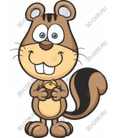  Bizarre cartoon squirrel
