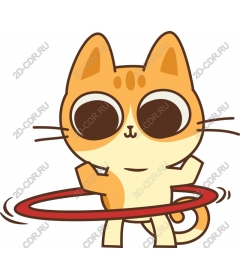  Cat turns the Hoop