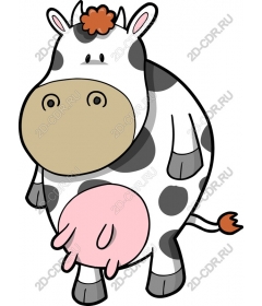  Cute cartoon cow