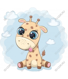  Cute cartoon giraffe