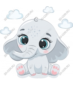  The cute elephant
