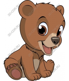  Cute cartoon brown bear