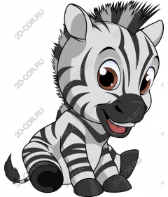  Cute cartoon Zebra