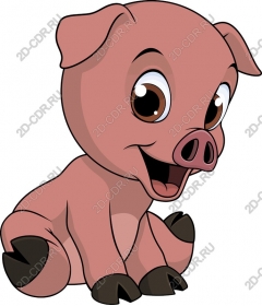  Cute cartoon pig