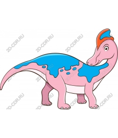 Pink dinosaur" suitable for children