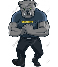 Muscular bulldog security