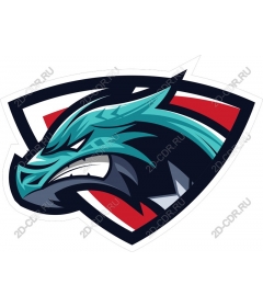 Head of a ferocious dragon
