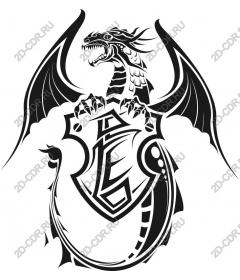  Fierce dragon crest