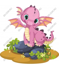  Charming pink dragon